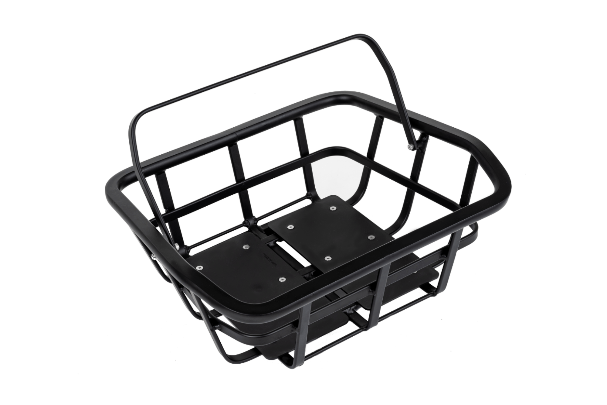 Matte black aluminum rear basket for Euphree ebikes, MIK or Original, 50lb capacity