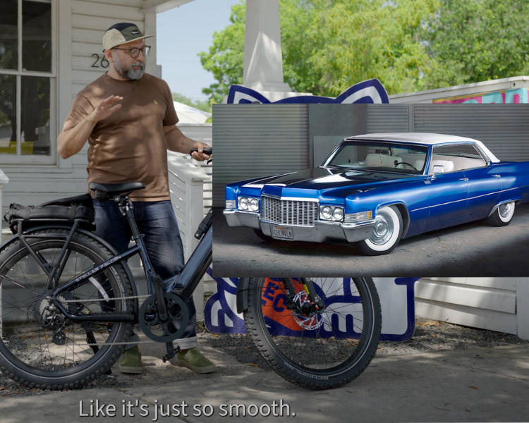 Hector Garcia with the Euphree Stellar Falcon ebike in Houston